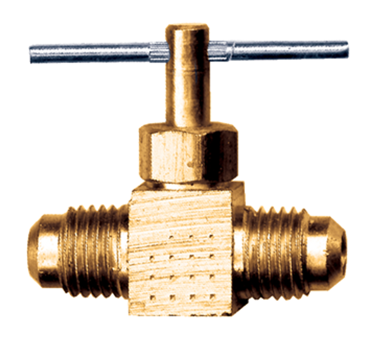 3/8" Lead Free Brass Male SAE 45° Flare Needle Valve  LF-3042-6