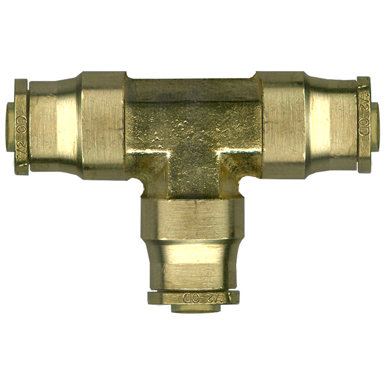 1/4" Brass DOT Push-To-Connect Tee  PC1464-4