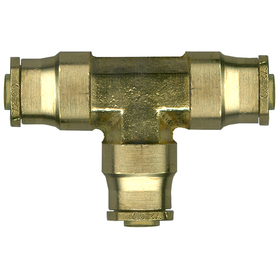 1/4" Brass DOT Push-To-Connect Tee  PC1464-4