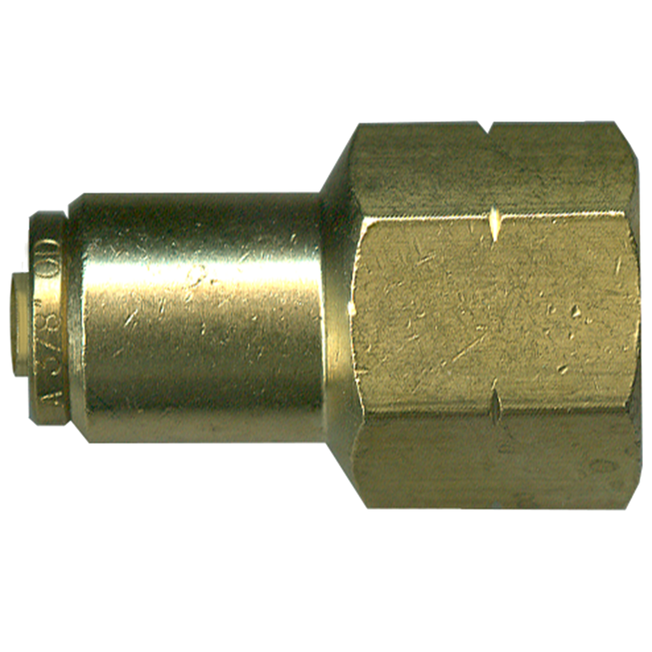 1/4 x 1/8" Brass DOT Push-To-Connect - Female NPT Connector  PC1466-4A