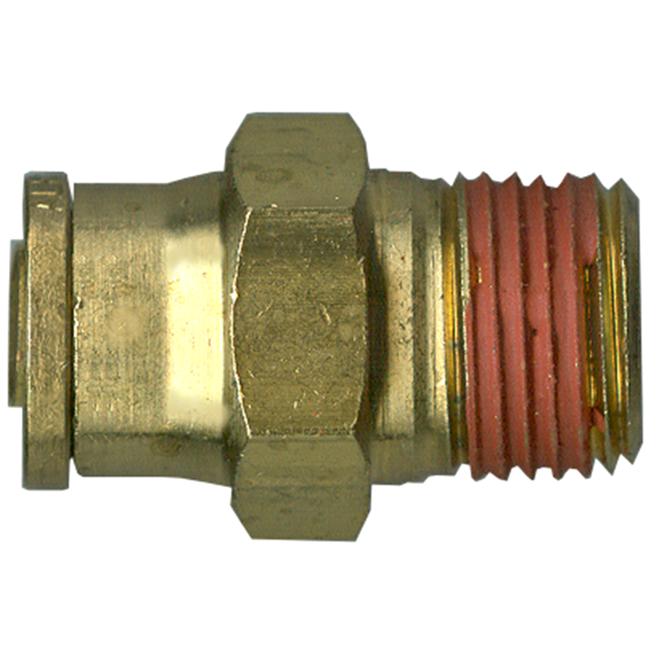 5/32 x 1/16" Brass DOT Push-To-Connect - Male NPT Connector  PC1468-5/32X1