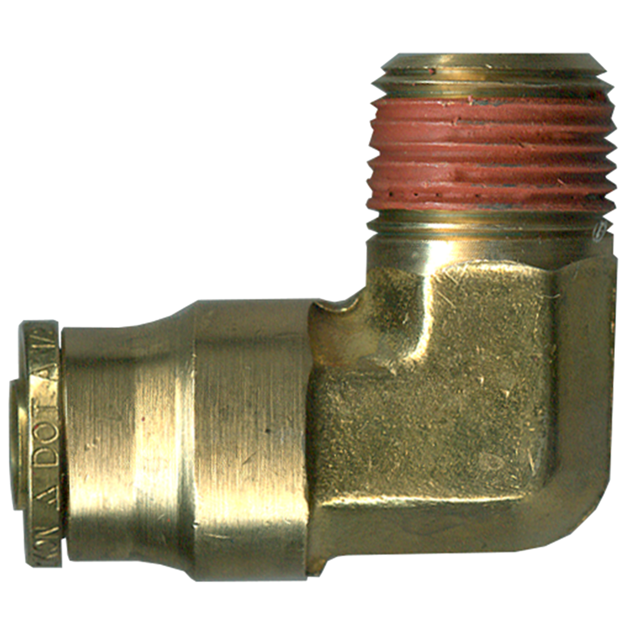 5/8 x 3/8" Brass DOT Push-To-Connect - Male NPT 90° Elbow  PC1469-10C