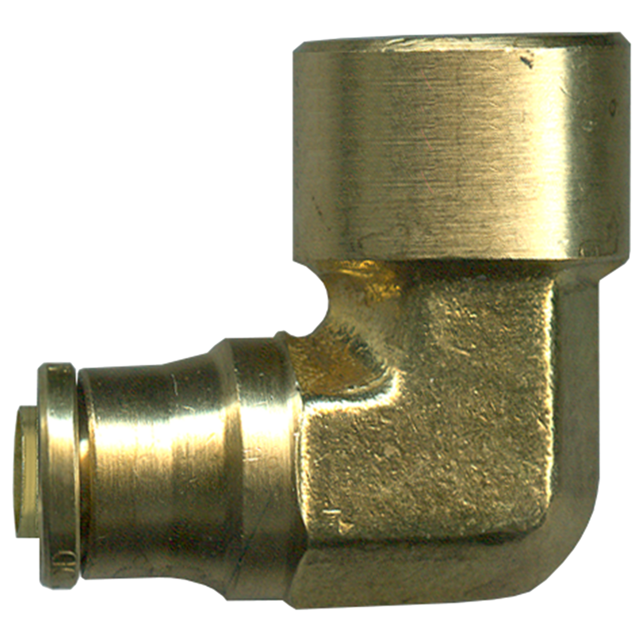 1/4 x 1/4" Brass DOT Push-To-Connect - Female NPT 90° Elbow  PC1470-4B