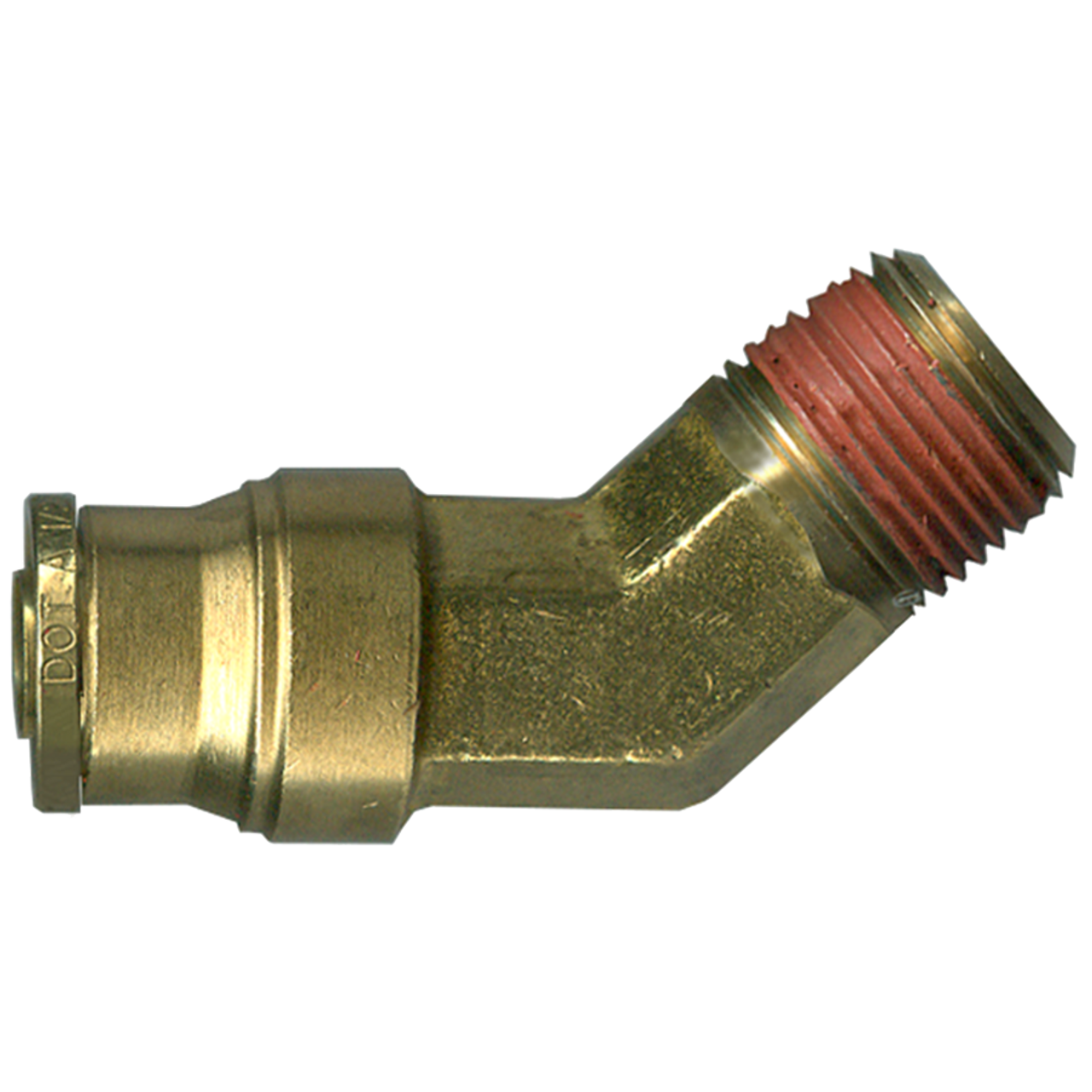5/8 x 3/8" Brass DOT Push-To-Connect - Male NPT 45° Elbow  PC1474-10C