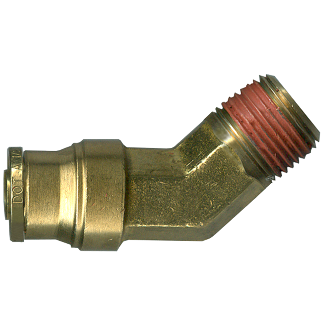 3/8 x 3/8" Brass DOT Push-To-Connect - Male NPT 45° Elbow  PC1474-6C