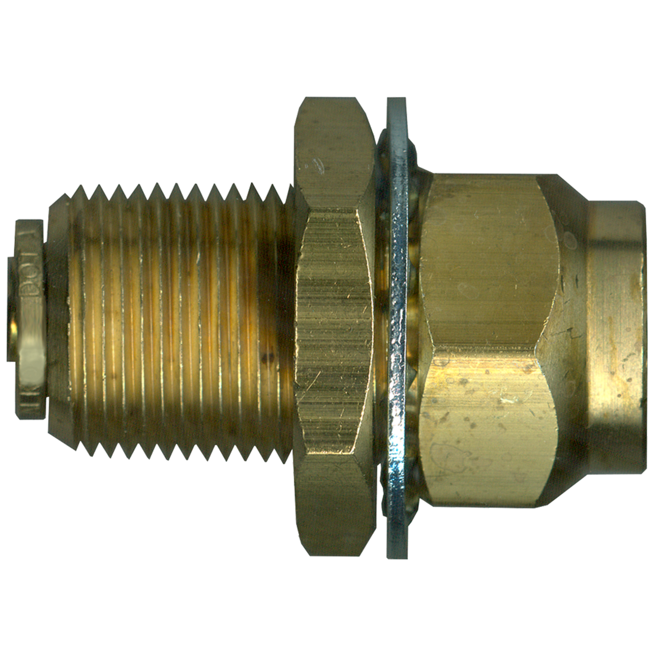 3/8 x 3/8" Brass DOT Push-To-Connect - Female NPT Bulkhead Union  PC1486-6C