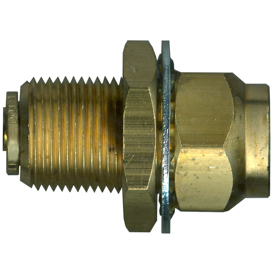 3/8 x 3/8" Brass DOT Push-To-Connect - Female NPT Bulkhead Union  PC1486-6C