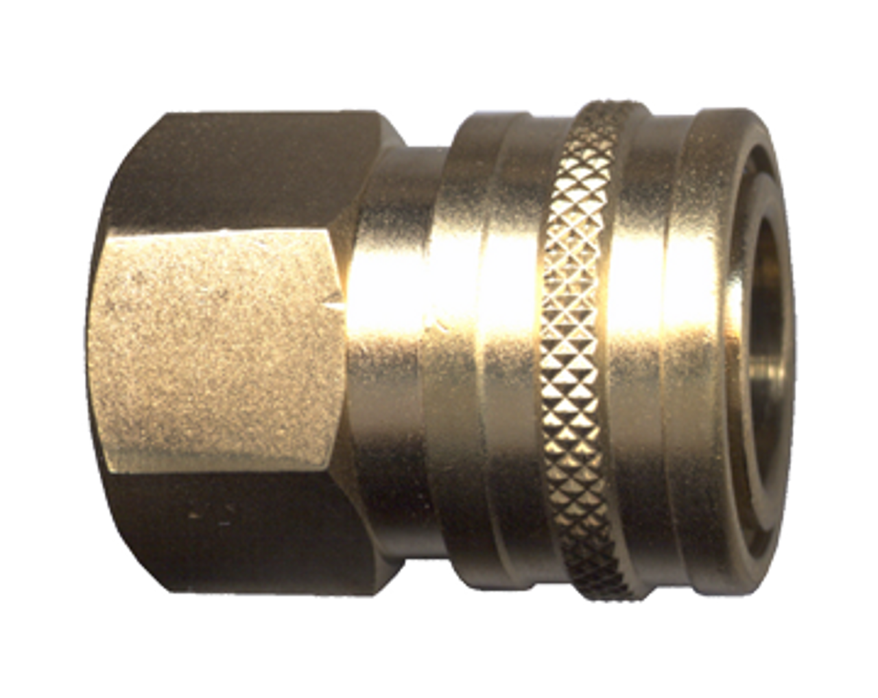 3/8 x 3/8" Brass Pressure Washer Q/D Coupler - Female NPT  QD-BSTC6-6F