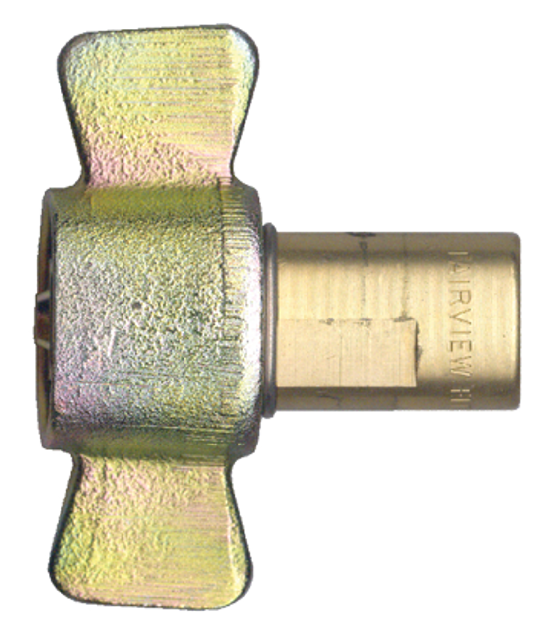 1-1/4 x 1-1/4" Brass Aero FD51 Hydraulic Thread-To-Connect Coupler - Female NPT  QD-BTTWC20-20F