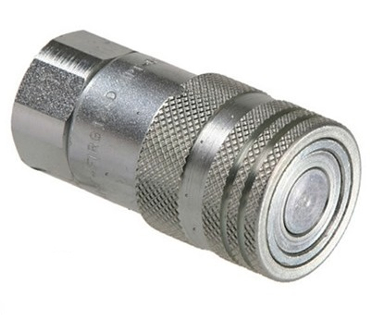 1/2 x 1/2" Steel ISO 16028 "Bobcat" Hydraulic Q/D Flush Face Coupler - Female NPT  QD-HTMAC8-8F