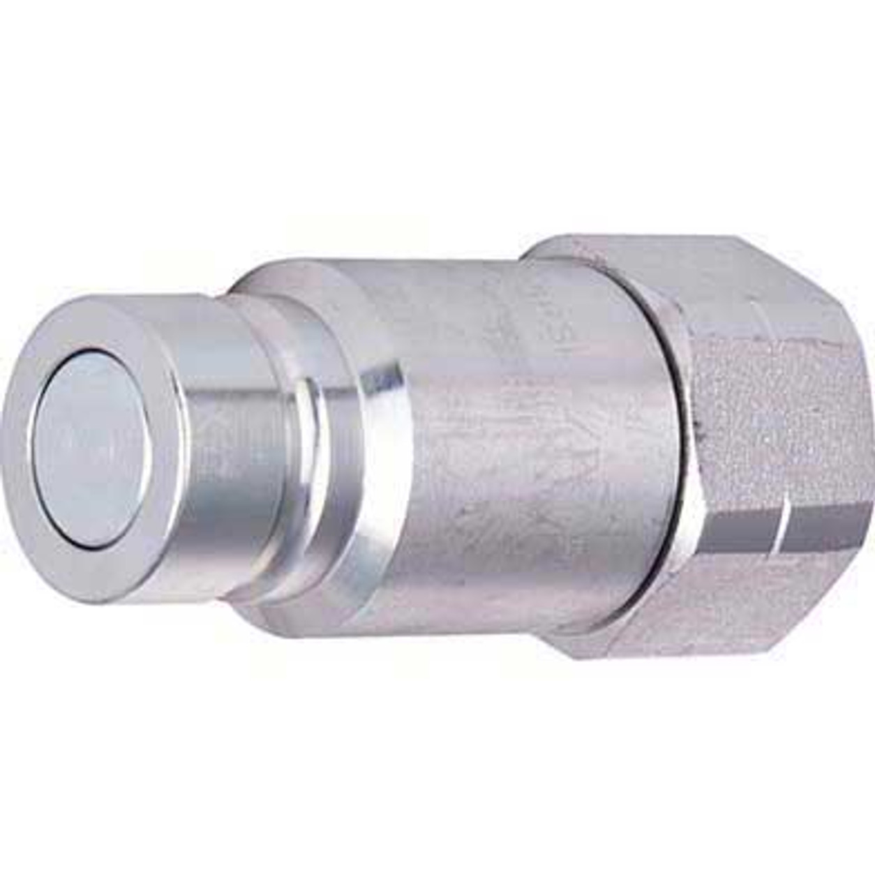 3/4 x 3/4" Steel ISO 16028 "Bobcat" Hydraulic Q/D Flush Face Nipple - Female NPT  QD-HTMAN12-12F