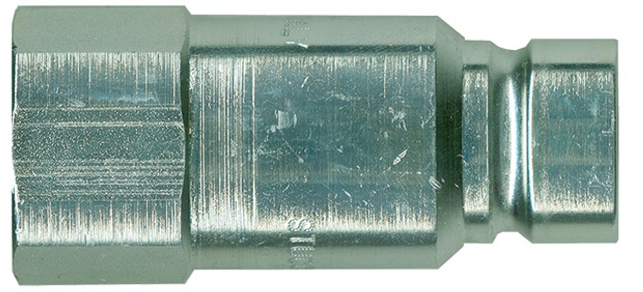 1 x 1" Steel ISO 16028 "Bobcat" Hydraulic Q/D Flush Face Nipple - Female NPT  QD-HTMAN16-16F