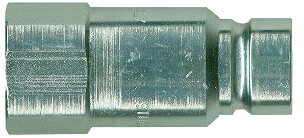 1/2 x 1/2" Steel ISO 16028 "Bobcat" Hydraulic Q/D Flush Face Nipple - Female NPT  QD-HTMAN8-8F