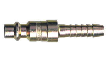 3/8 x 1/2" Steel Industrial Pneumatic Q/D Nipple - Hose Barb  QD-INDN6-8H