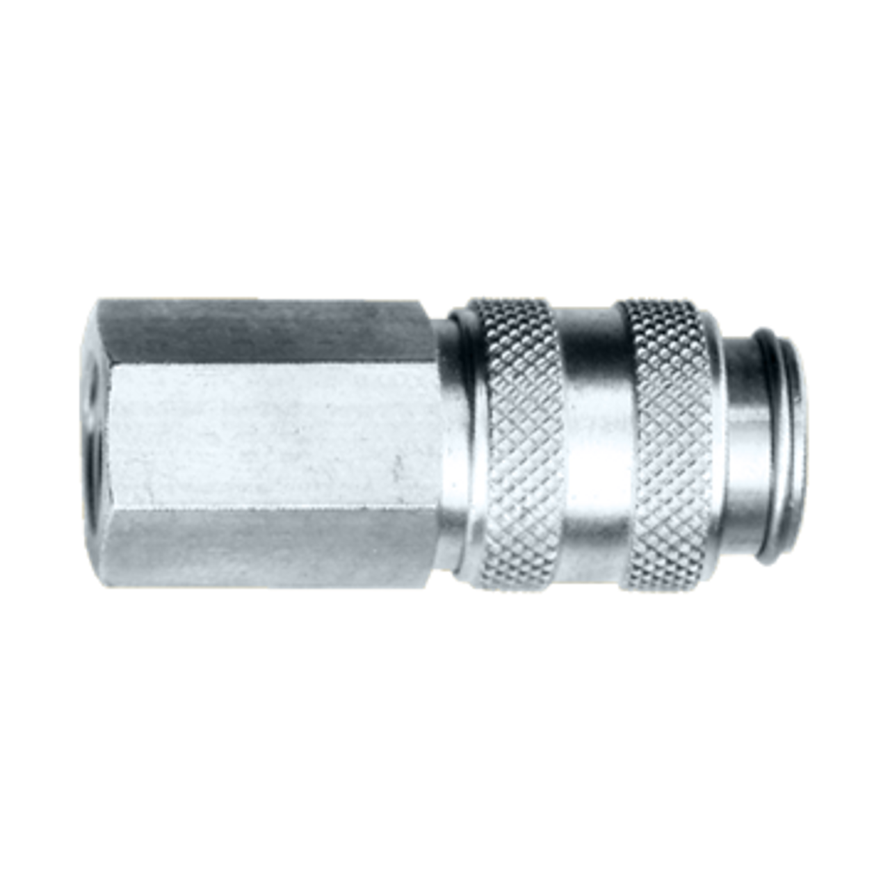 1/8 x 1/8" Brass Miniature Pneumatic Q/D Coupler - Female NPT  QD-MINIAC2-2F