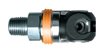 3/8" Industrial Pneumatic Q/D Swing Coupler - Male NPT  QD-SCINDMC6-6M