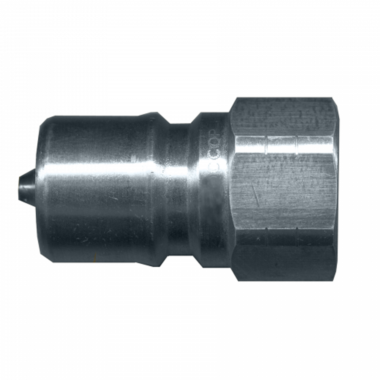 1/4 x 1/4" Stainless Steel ISO "B" Hydraulic Q/D Nipple - Female NPT  QD-SISOBN4-4F