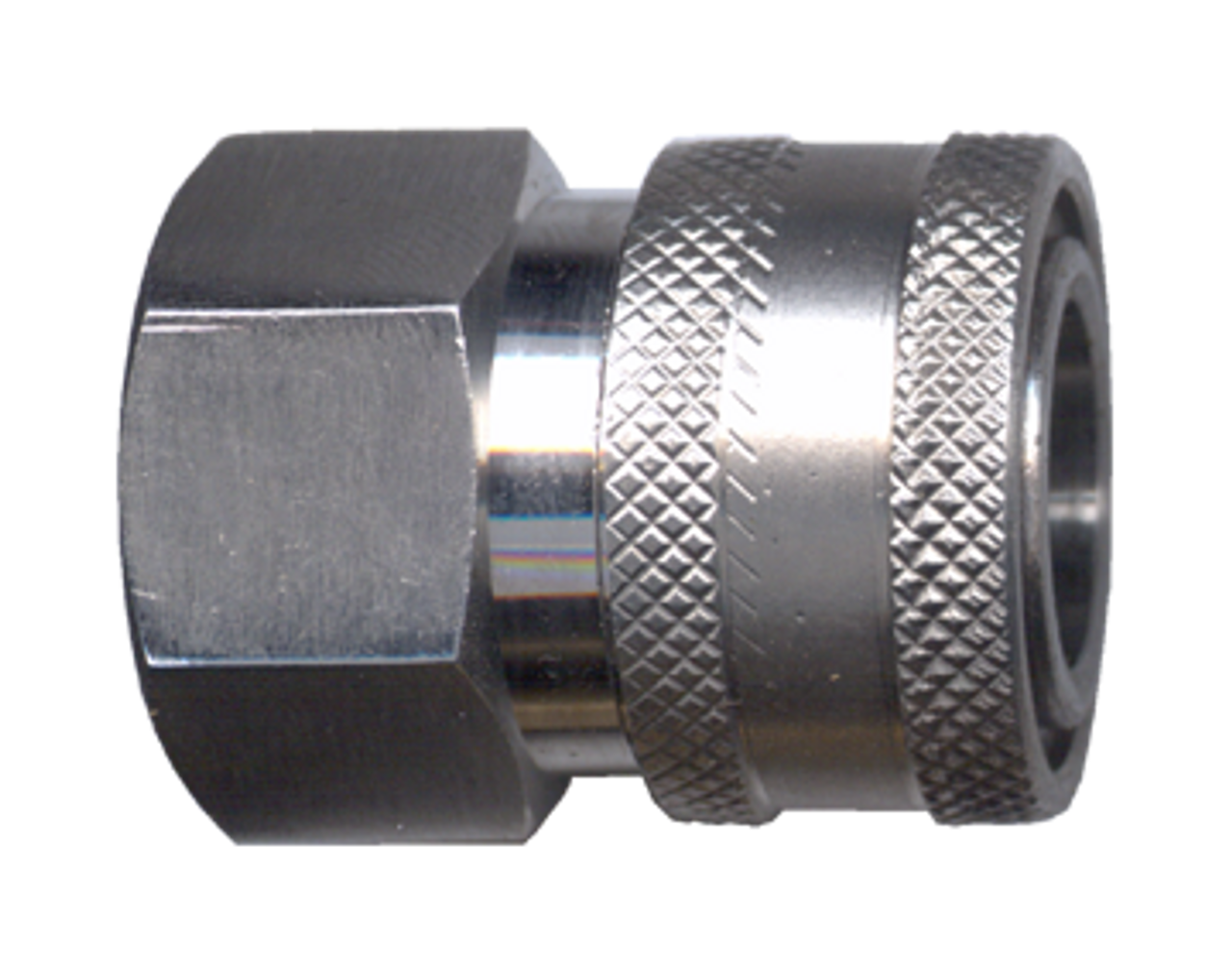 3/8" Stainless Steel Pressure Washer Q/D Coupler - Female NPT  QD-SSTC6-6F