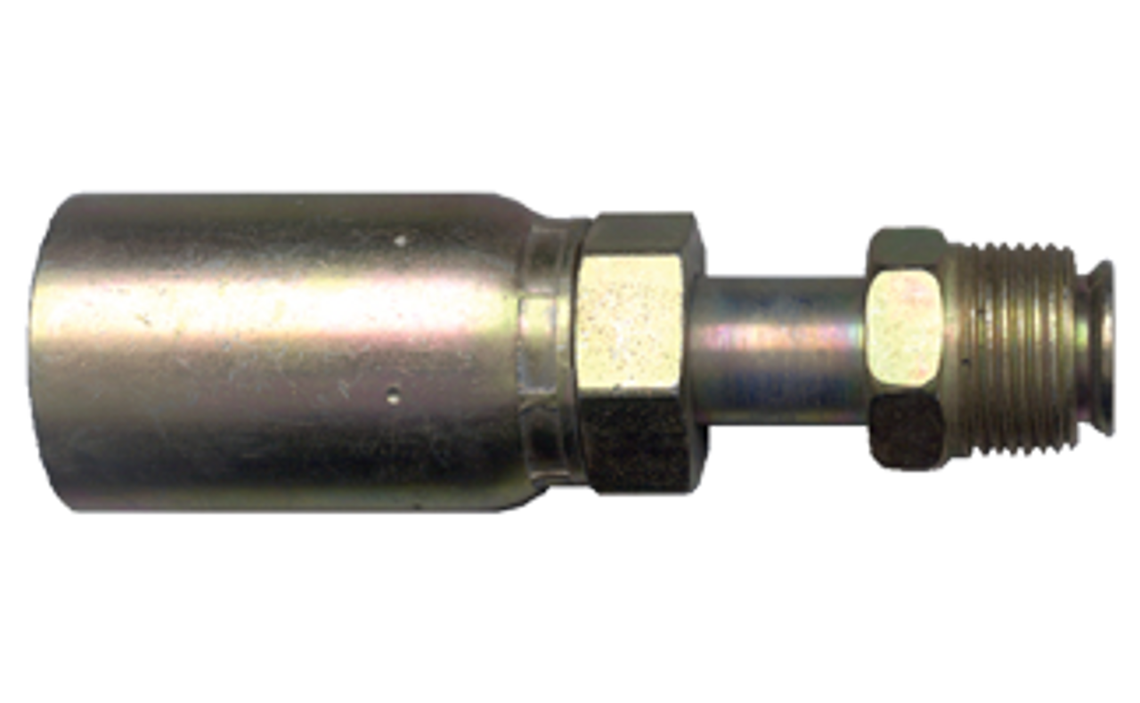 3/8 x 5/8"-18 Weatherhead® U-Series Hose Crimp - Male 45° SAE Inverted Flare Straight  SC635-66