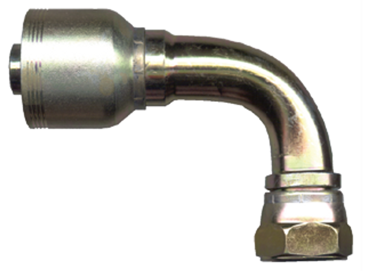 1-1/4 x 1-1/4" Koman/Parker® 71 Series Hose Crimp - Female 37° JIC Swivel 90° Elbow  SCT939MS-2020