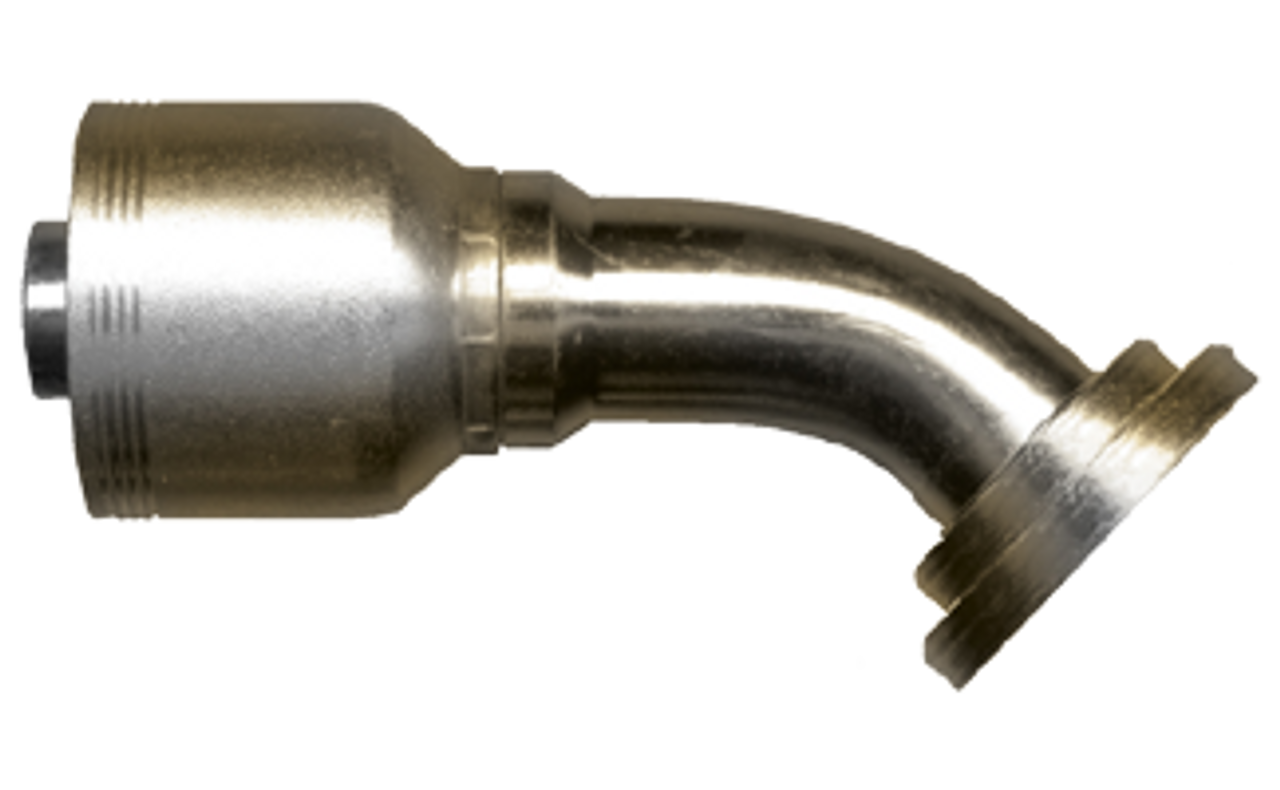 1 x 1" (1.75" Flange) Koman/Parker® 71 Series Hose Crimp - Code 61 Flange 45° Elbow  SCT945MS-1616