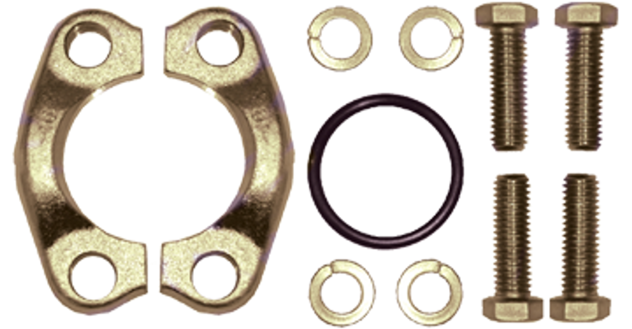 1-1/4" (2.00" Flange) Code 61 Flange Two Halve Clamp Kit  SFK61-20