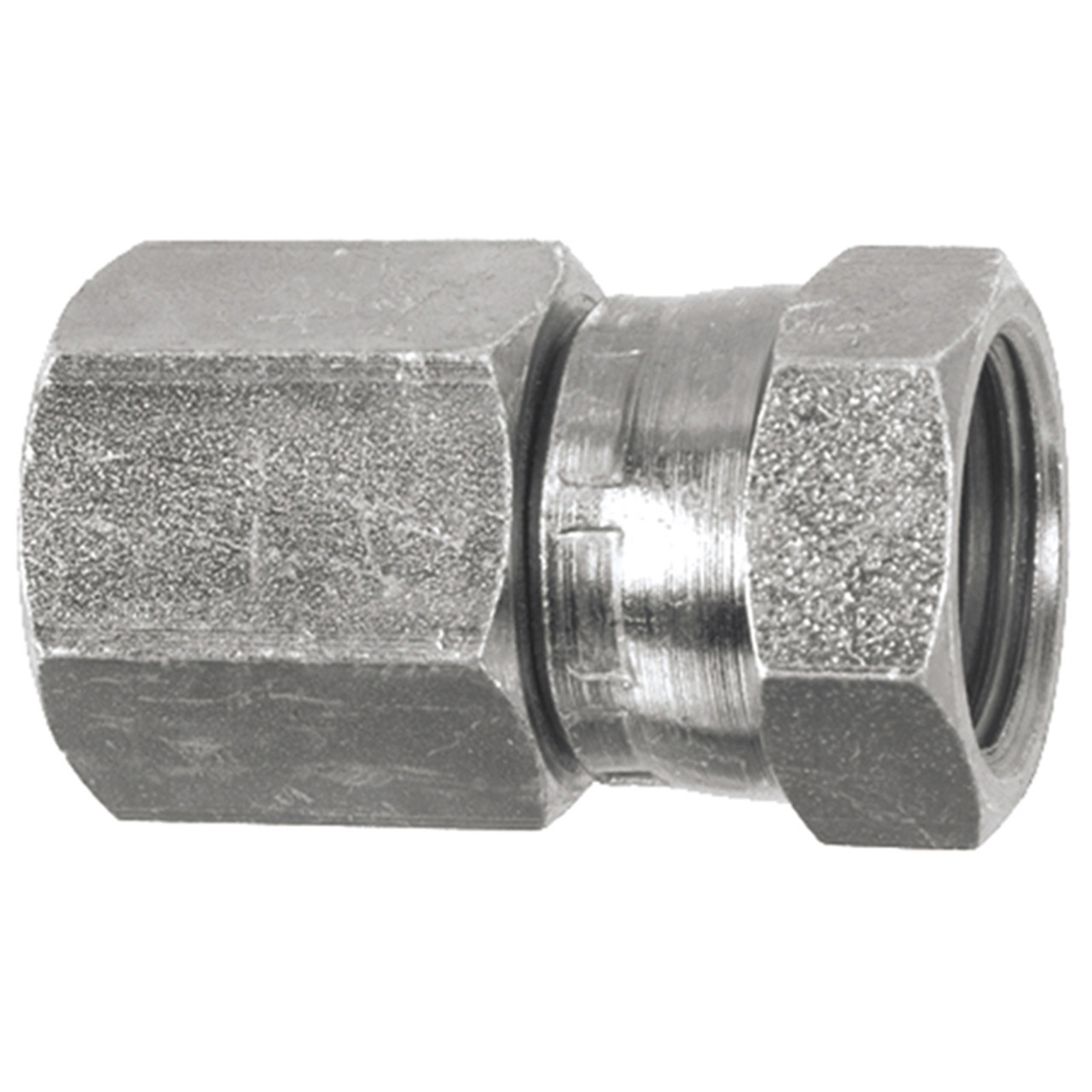 3/8 x 1/4" Steel Female NPT - Female NPSM Swivel  0608-06-04