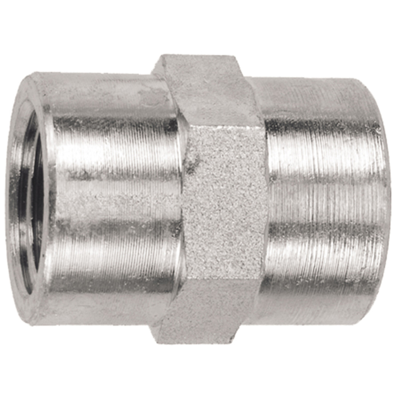 1/2 x 1/2" Stainless Steel Female NPT - Female NPT Coupling  0808SS-08-08