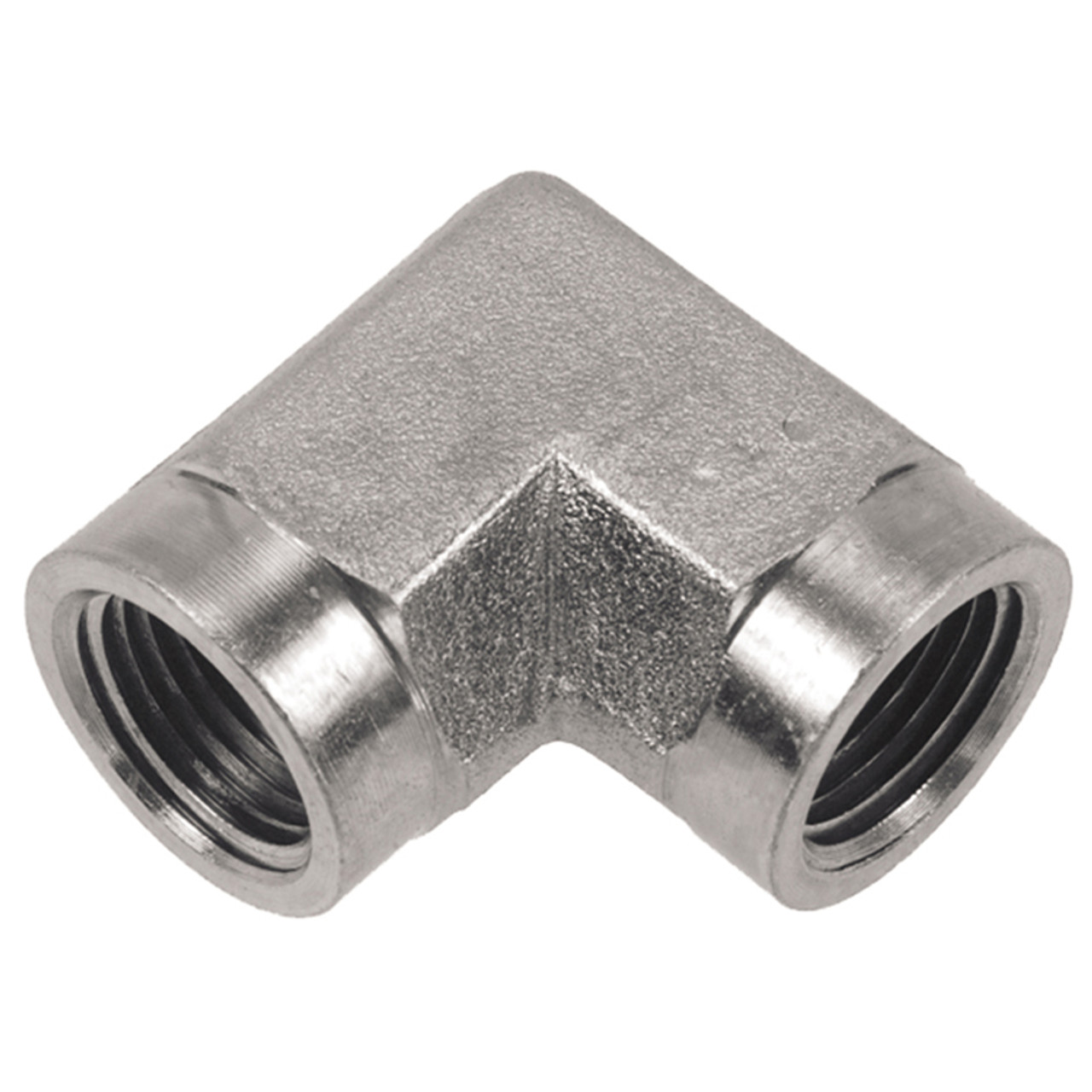 3/8 x 3/8" Steel Female NPT - Female NPT 90° Elbow  0898-06-06