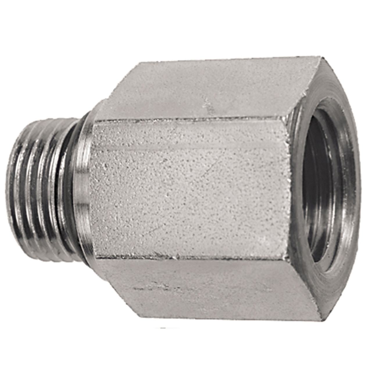 3/4"-16 x 1/2" Stainless Steel Male ORB - Female NPT Connector  1108SS-08-08