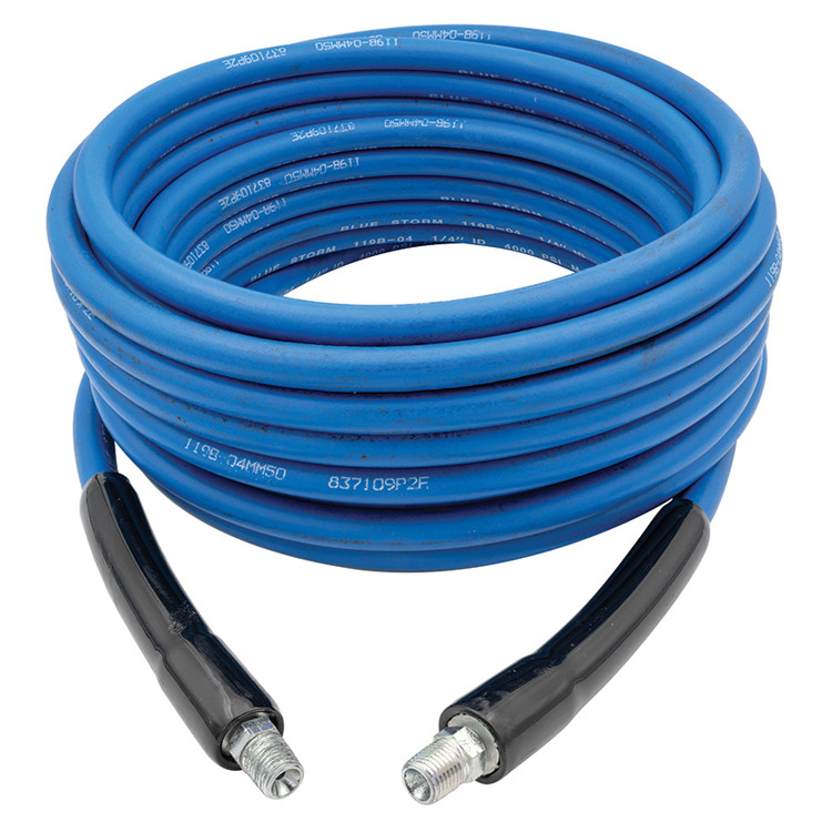 1/4 x 1/4" x 25' Blue Storm Carpet Cleaning Hose Assembly   119B-04MM25