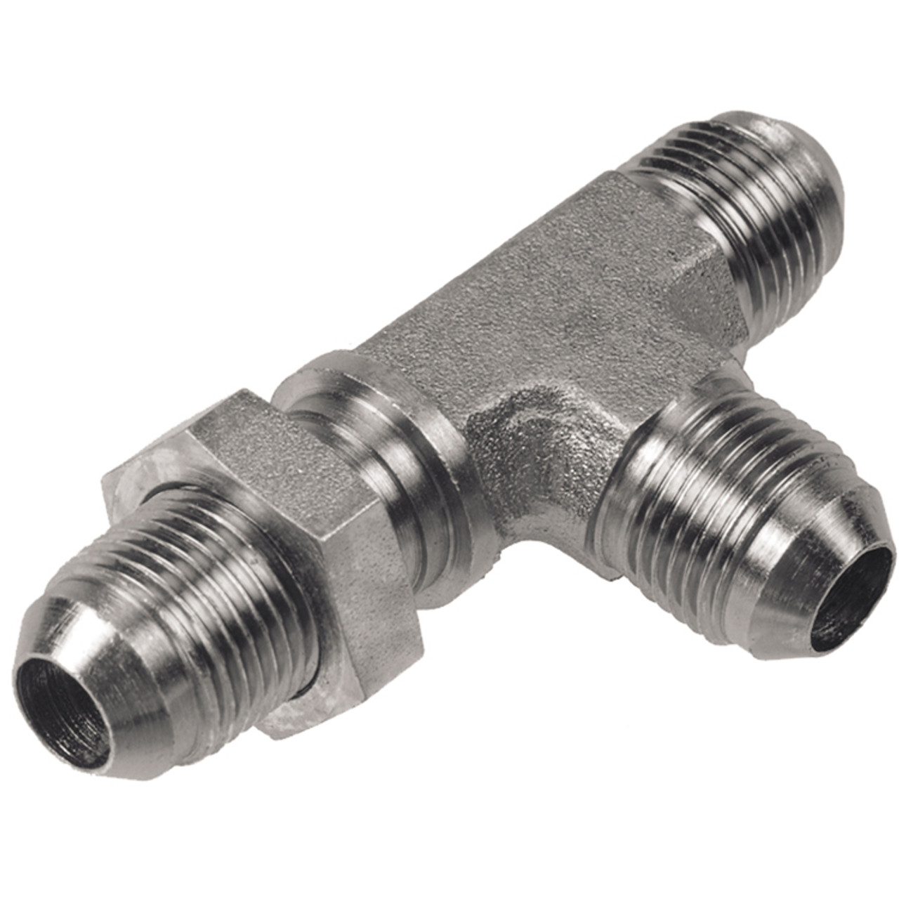 1/2 x 1/2 x 1/2" Steel Male 37° JIC - Male 37° JIC - Male 37° JIC Bulkhead Tee  15TBH55-08-08