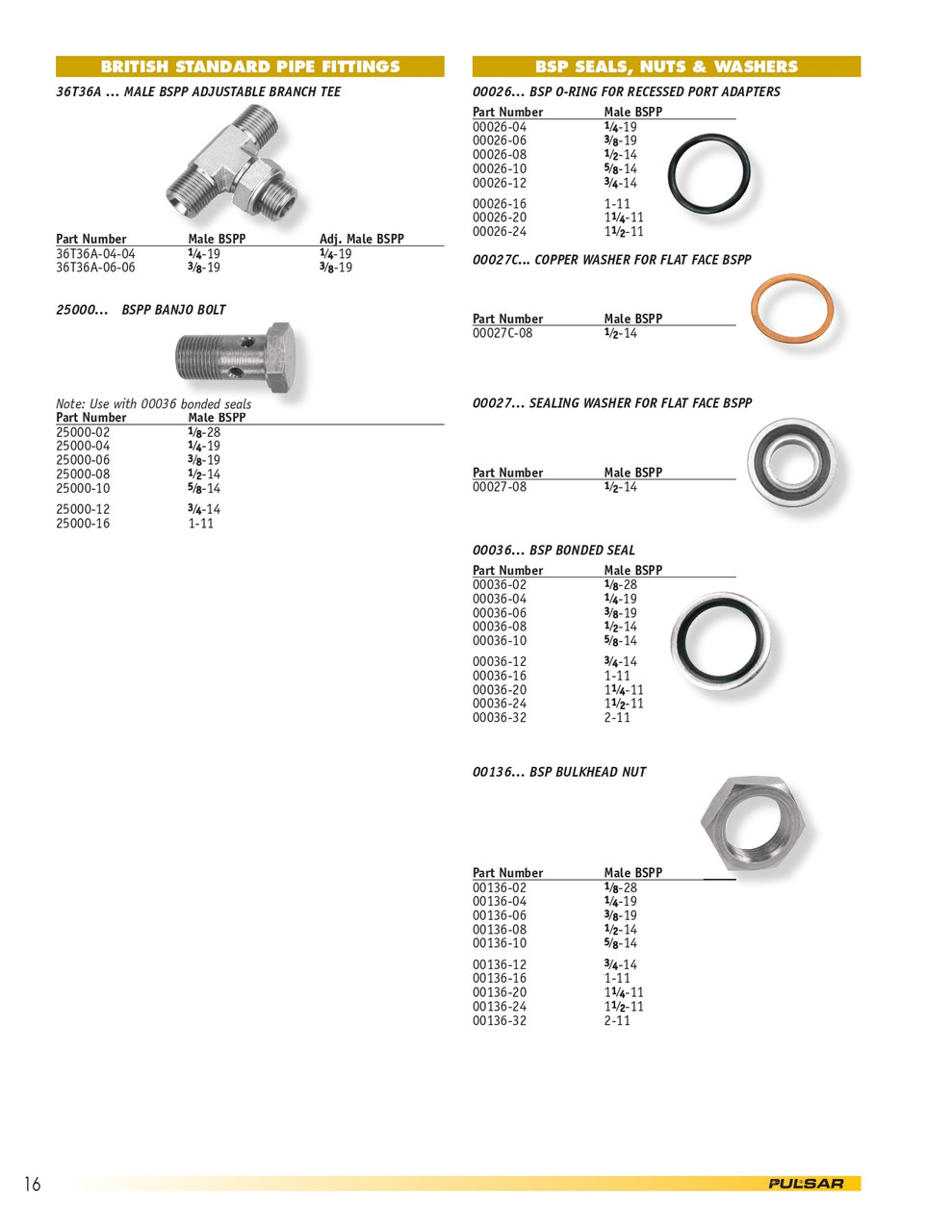 1/2" Steel BSPP Banjo Bolt   25000-08