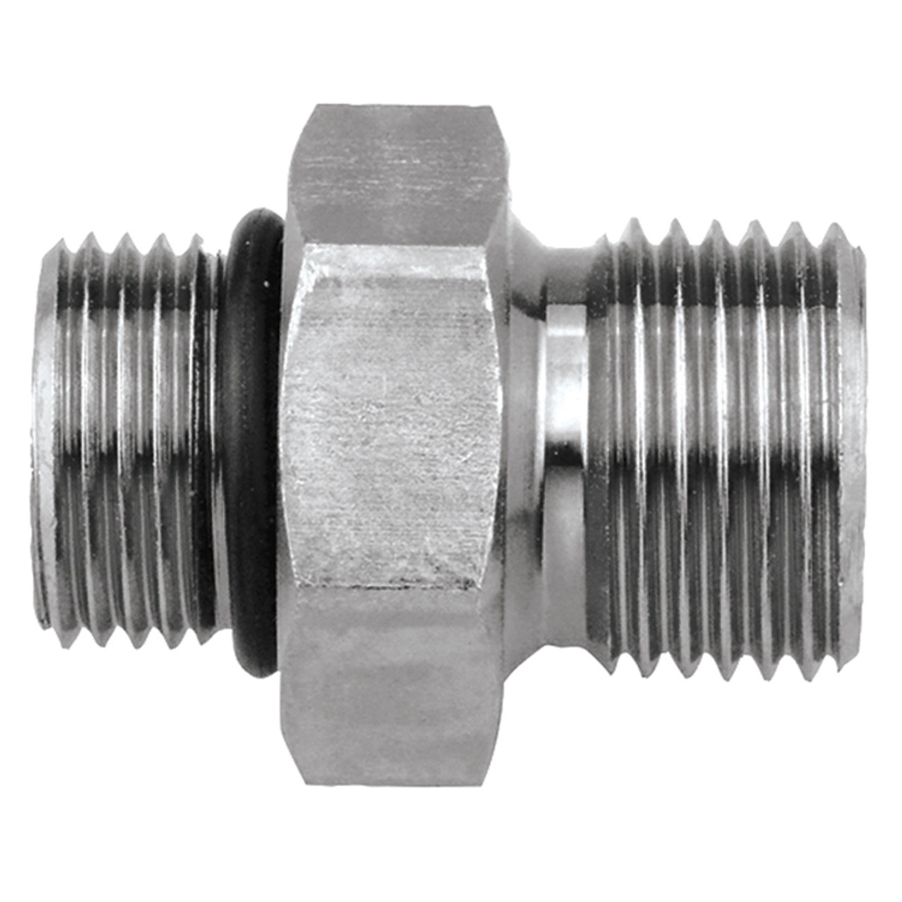 7/8"-14 x 1/2" Steel Male ORB - Male BSPP Connector   36011-10-08
