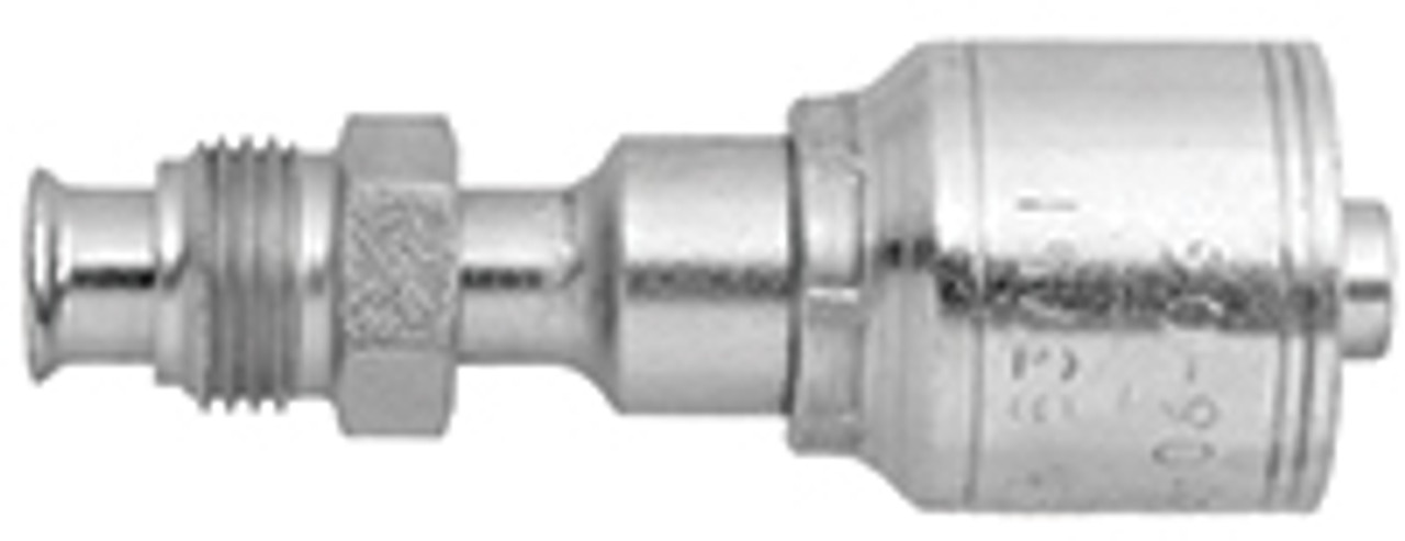 1/4 x 1/2"-20 Pulsar 4200 Series Hose Crimp - Male 45° Inverted Flare  4212-05-04