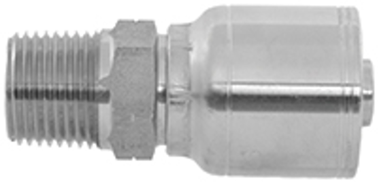 1/2 x 1/2" Pulsar 4200 Series Hose Crimp - Male NPT  4216-08-08