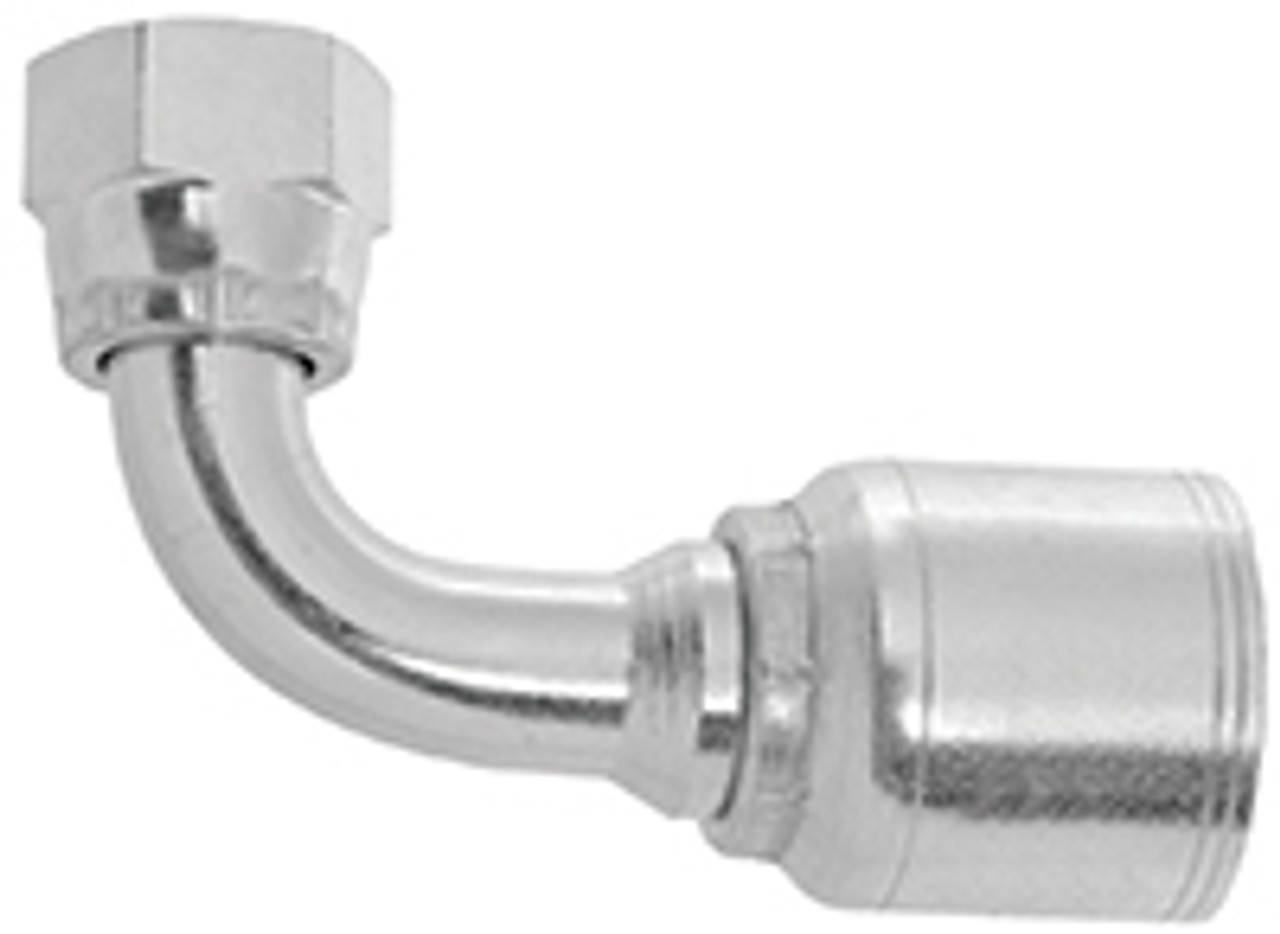 1/2 x 1/2" Pulsar 4200 Series Hose Crimp - Female 37° JIC Swivel 90° Elbow  4295-08-08