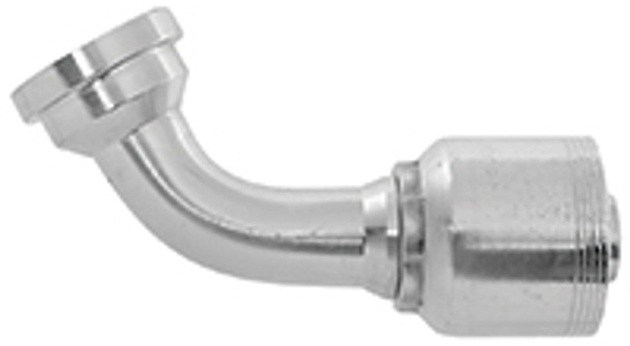 3/4 x 1" (1.75" Flange) Pulsar 4400 Series Hose Crimp - Code 61 Flange 60° Elbow  4469-16-12