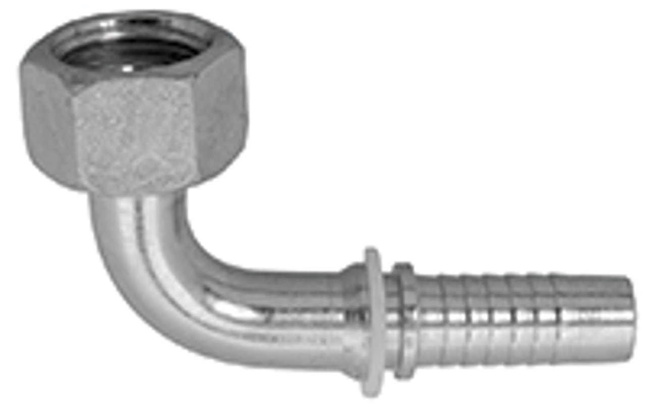 1-1/2 x 1-1/2" Pulsar 5000 Series Hose Barb - Female BSPP Swivel 90° Elbow  50926-24-24