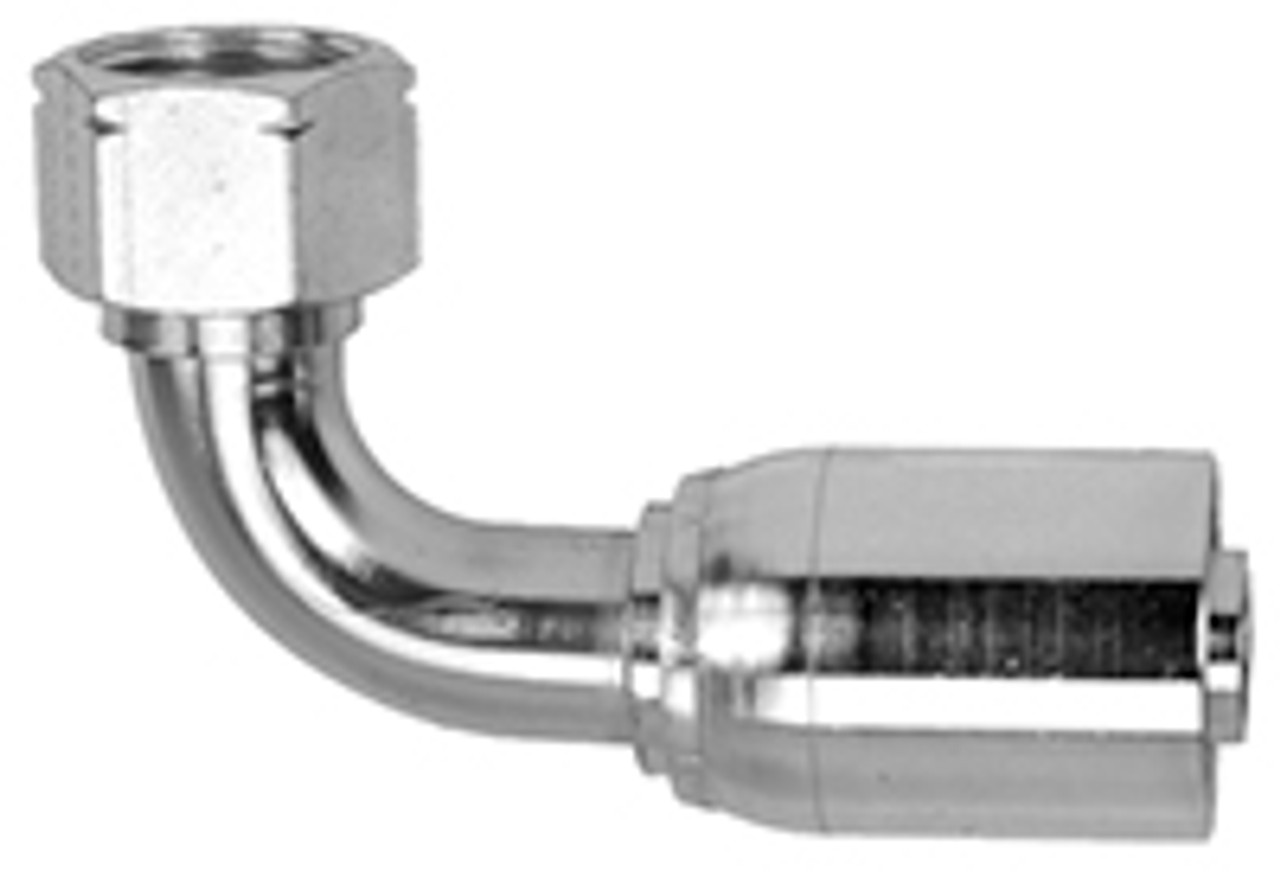 3/4 x 3/4" Pulsar 9600 Series Hose Crimp - Female 37° JIC Swivel 90° Elbow  9695-12-12