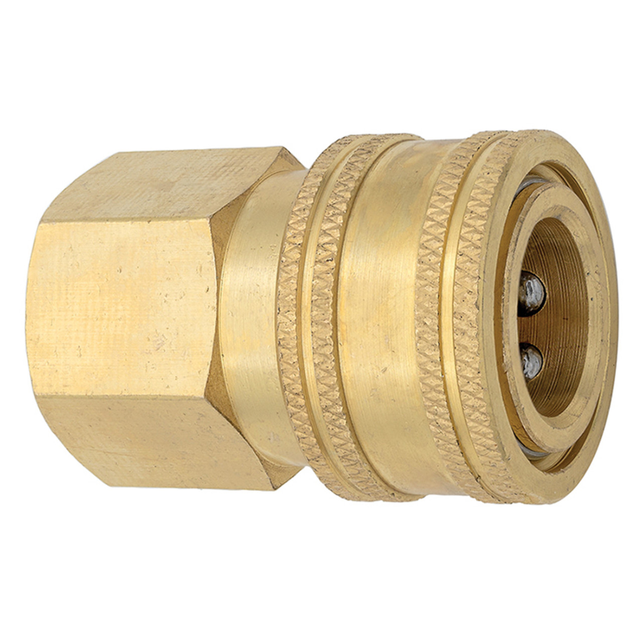 1/2 x 1/2" Brass Pressure Washer Coupler - Female NPT  CST8B