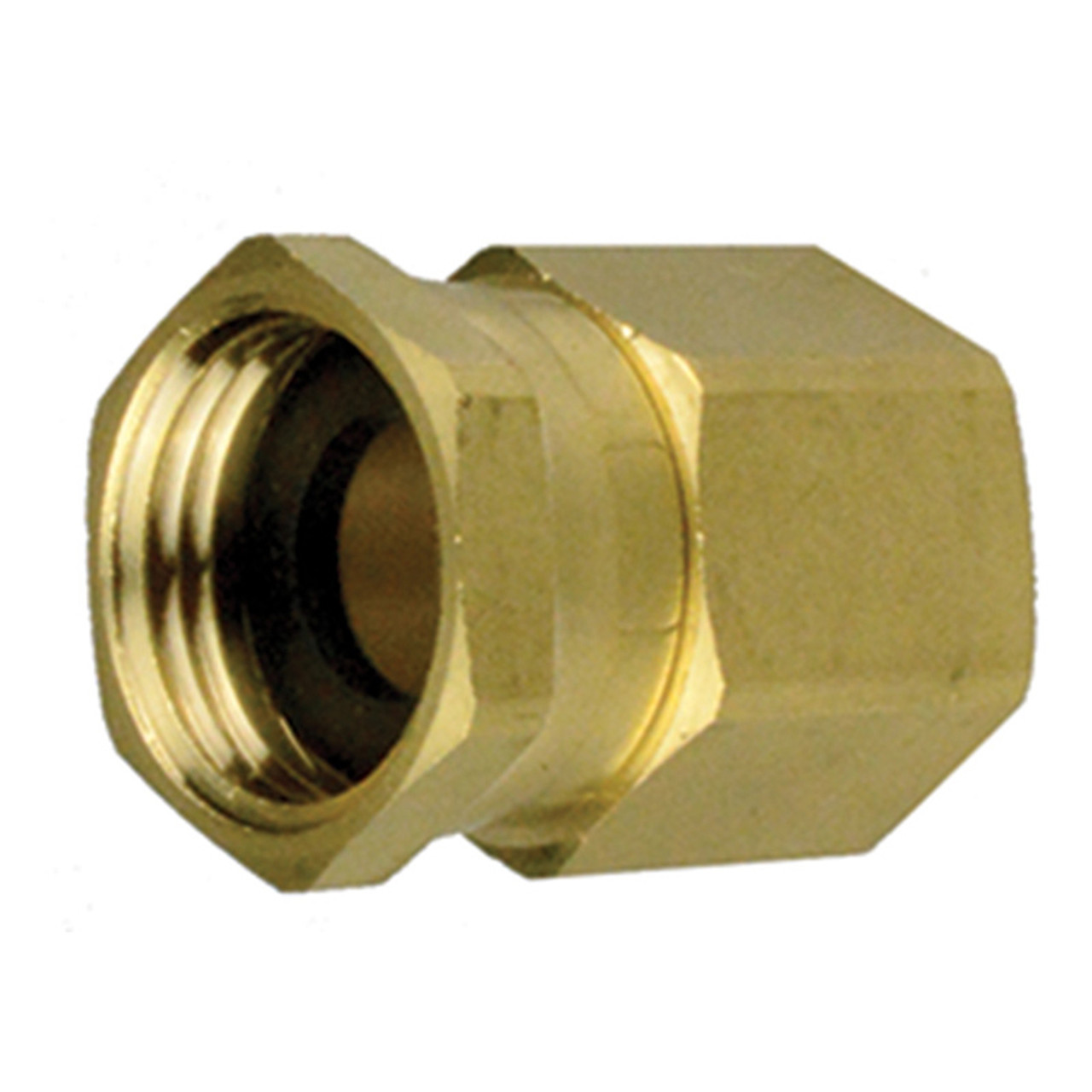 3/4"-11.5 x 3/4" Brass Female Water Hose Swivel - Female NPT  G0708BSW-12