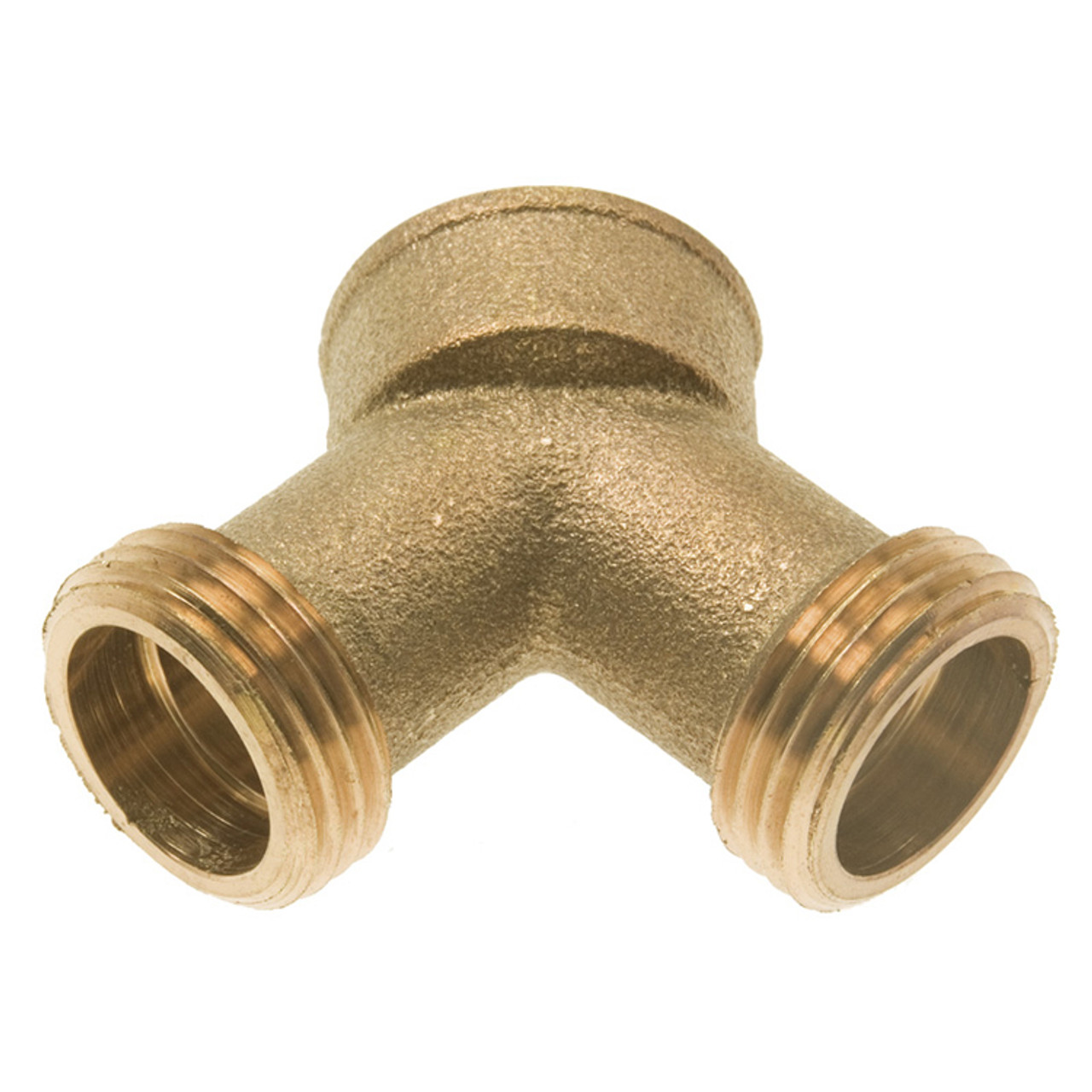 3/4"-11.5 Brass Female Water Hose - Male/Male Y-Coupling  G07Y77B