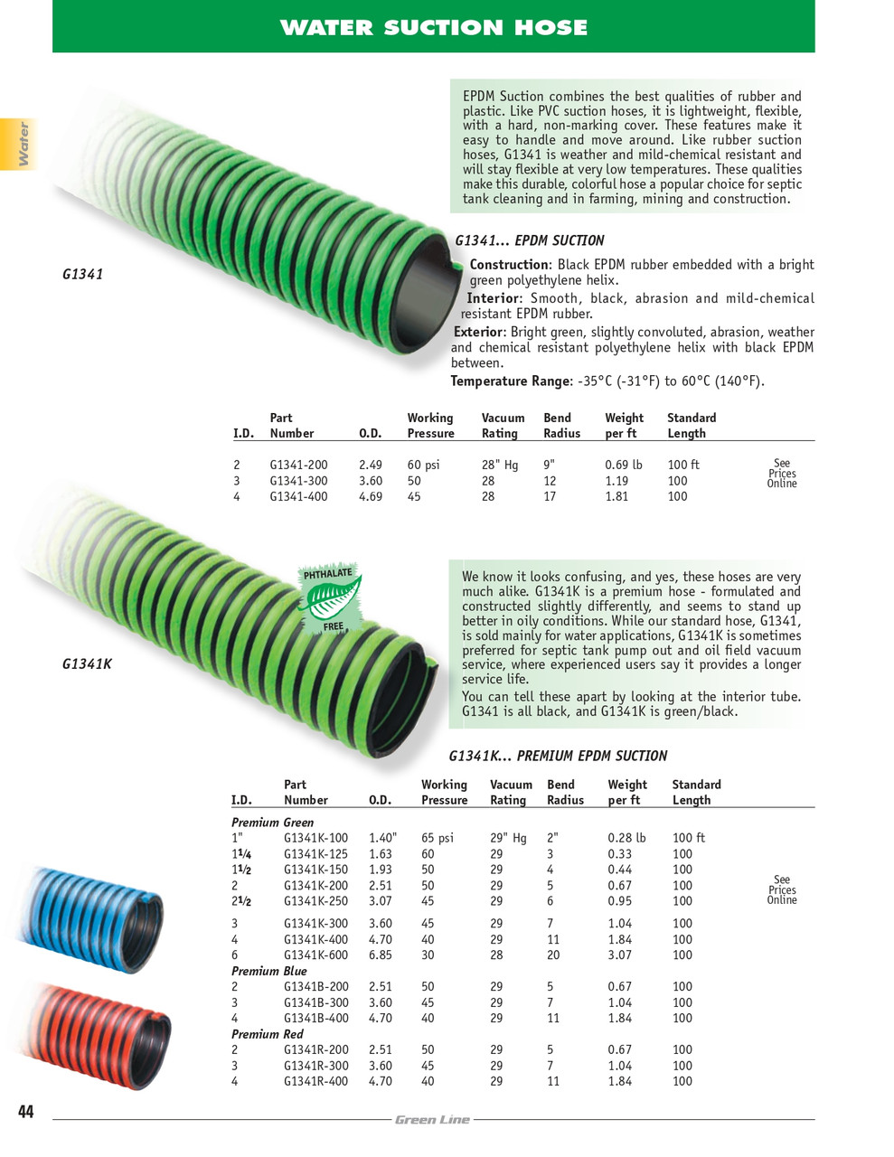 3" Premium EPDM Suction Hose   G1341K-300