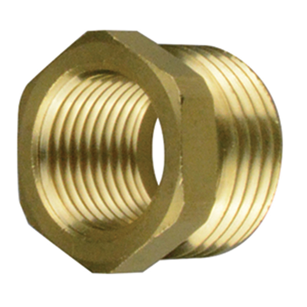 3/4"-11.5 x 3/8" Brass Male Water Hose - Female NPT  G1708B-06