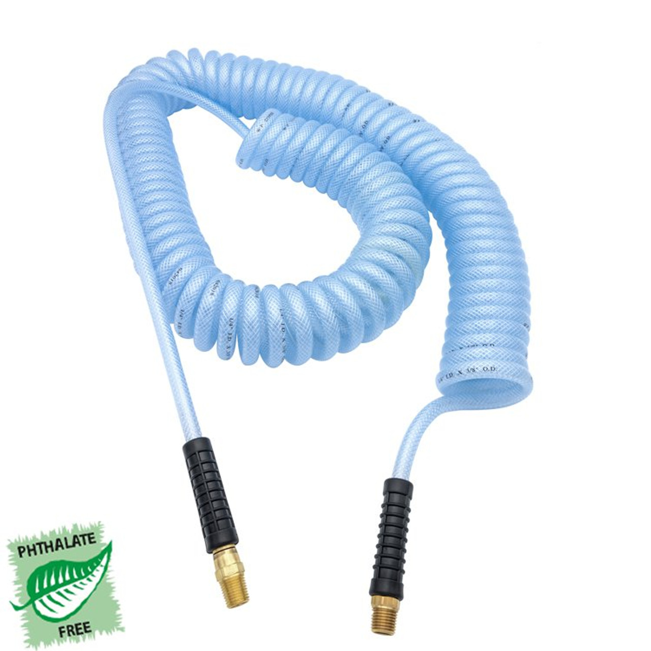 1/4 x 1/4" x 50' Reinforced Polyurethane Recoil Air Hose Assembly   G1712-025M44M50