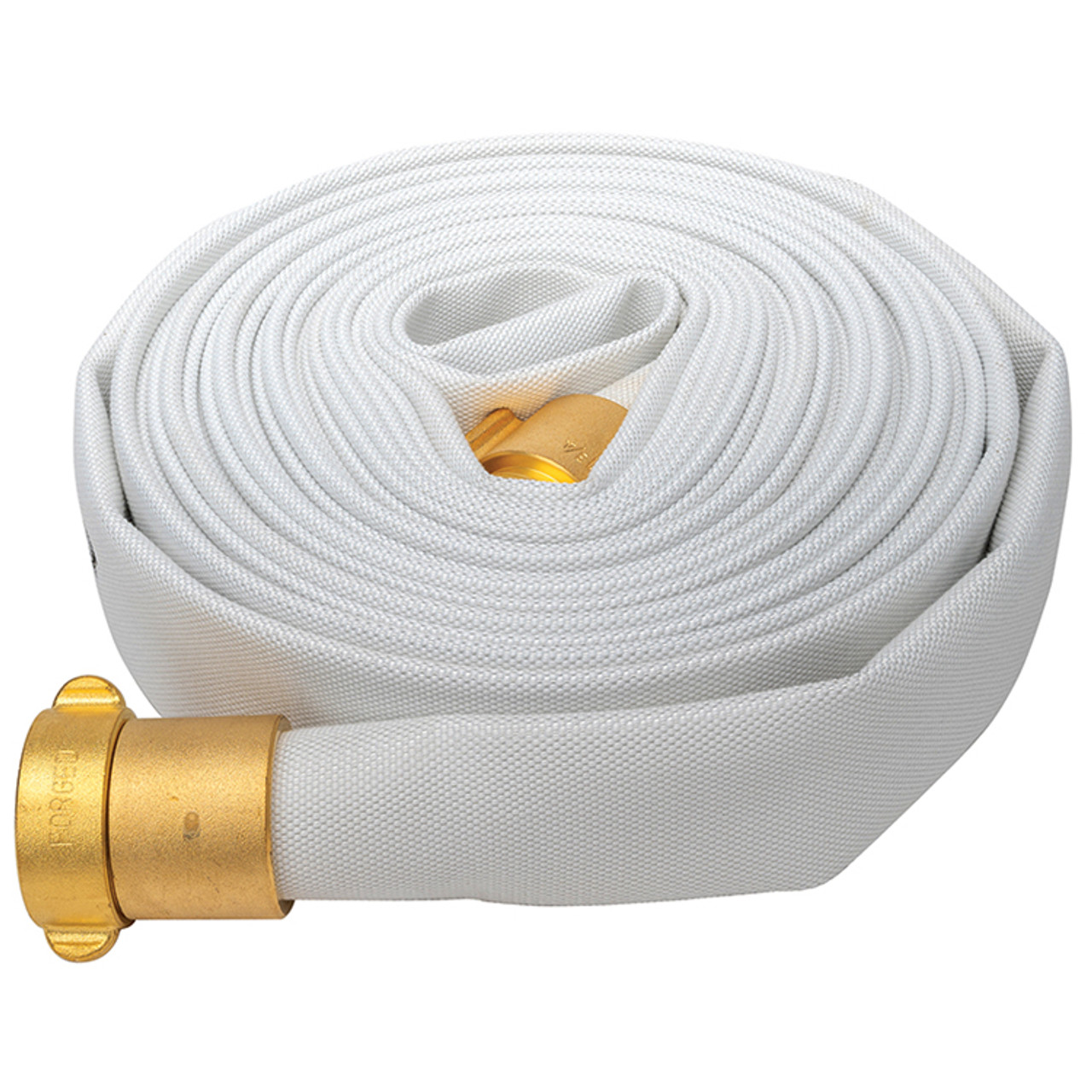 1-1/2" x 100' Single Jacket Industrial/Forestry Fire Hose Assembly w/NPSH Fittings   G1921-150B100