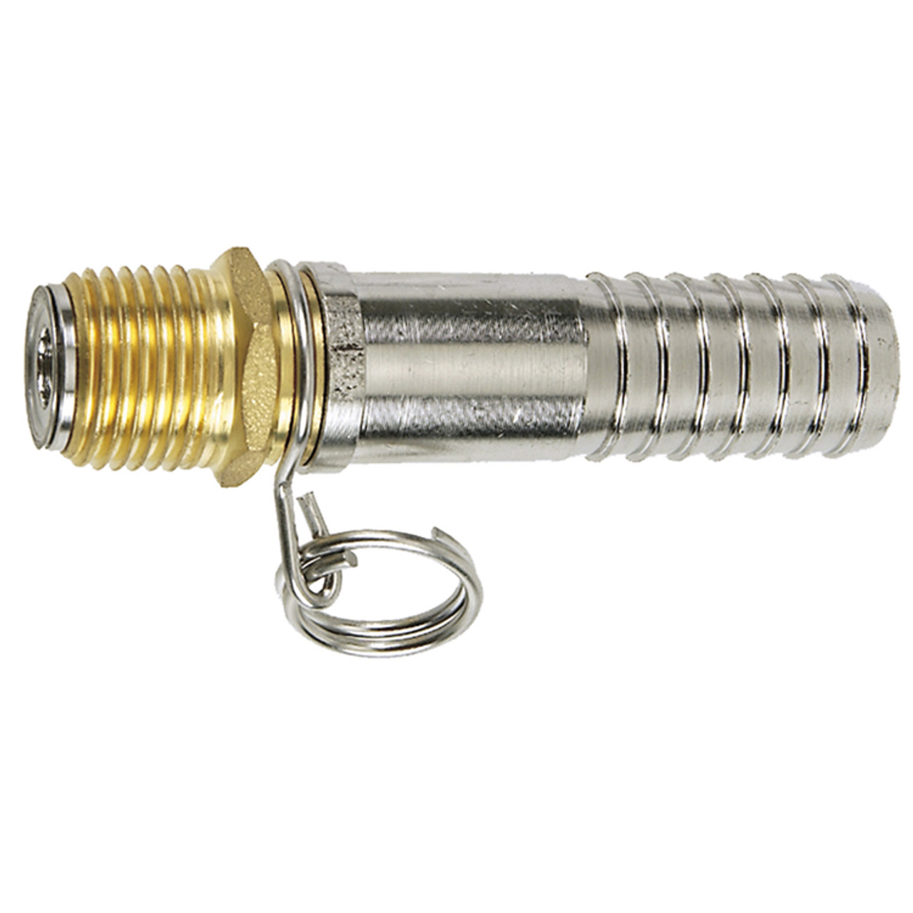 1/2 x 3/4" NPT Stainless Swivel - Hose Barb  G23SSX-050-075