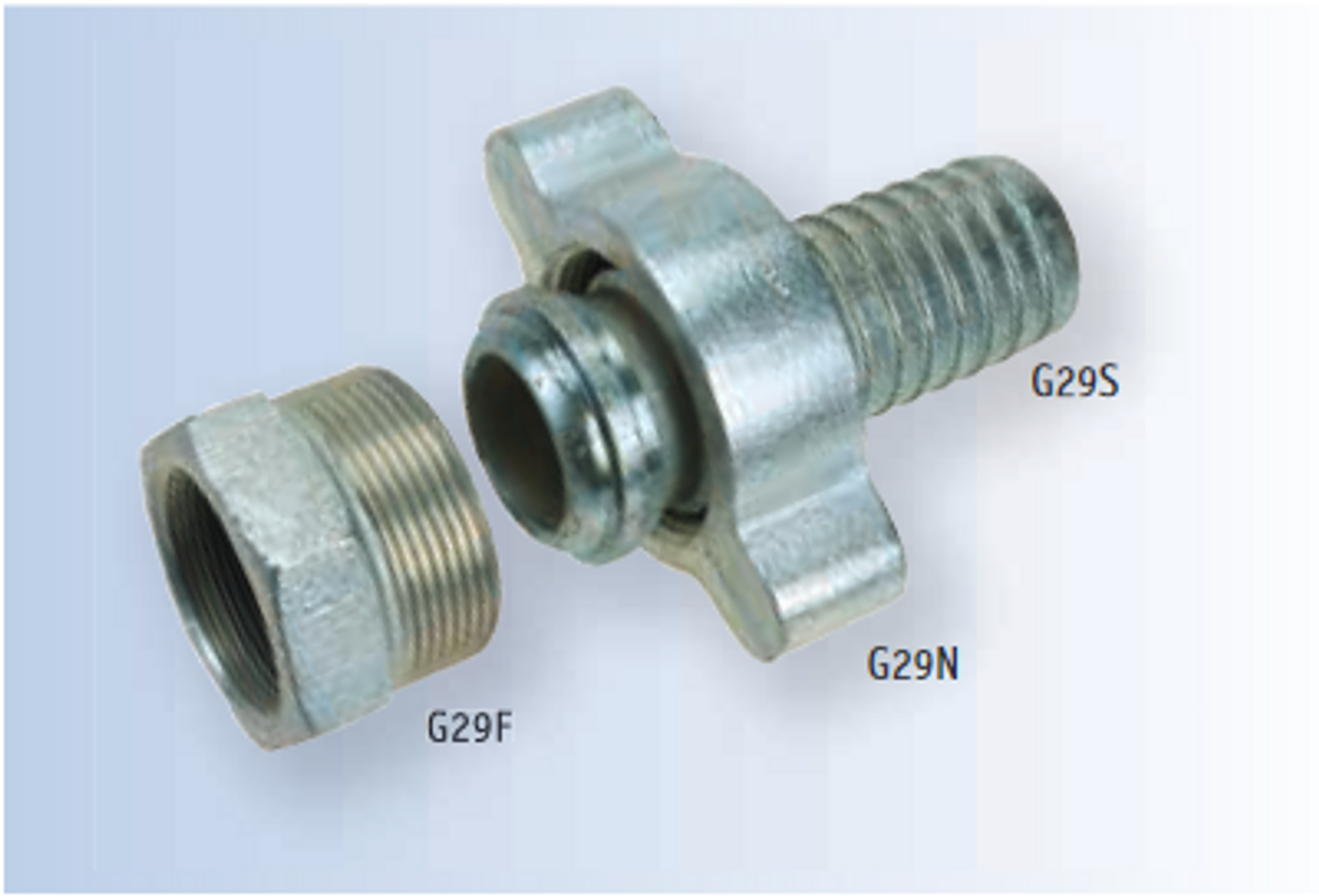 1-1/4" Ground Joint Male Spud  G29M-125