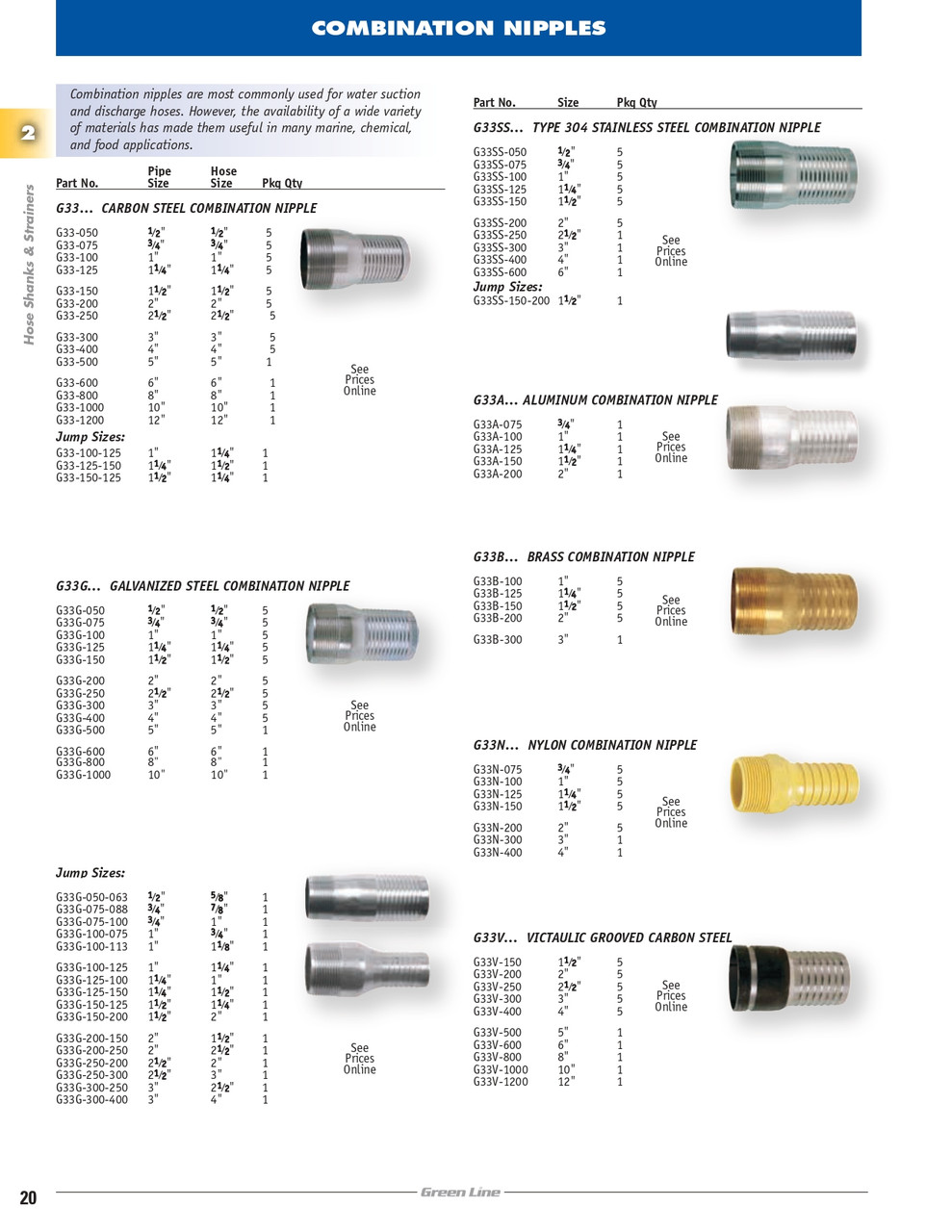 1 x 1" Stainless Steel Hose Barb - Male NPT  G33SS-100